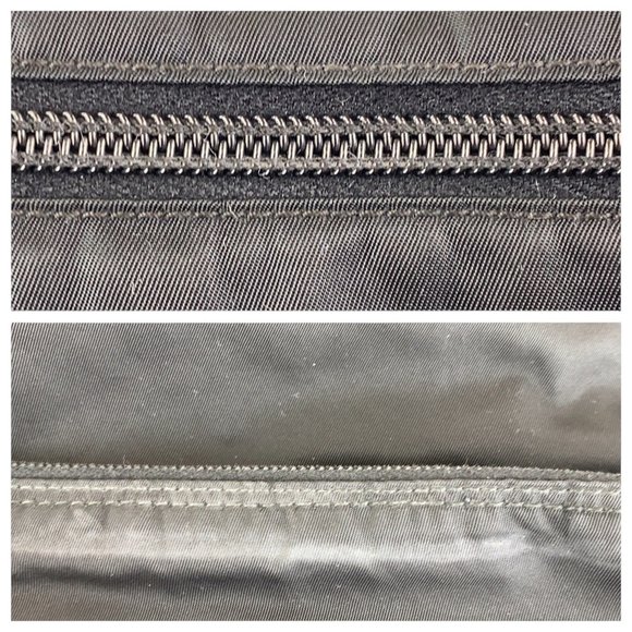 PRADA Tessuto Triangle Logo Plate Black Crossbody Bag - Picture 5 of 10